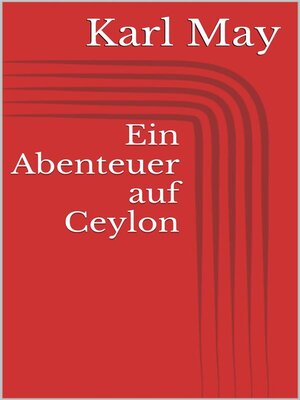 cover image of Ein Abenteuer auf Ceylon